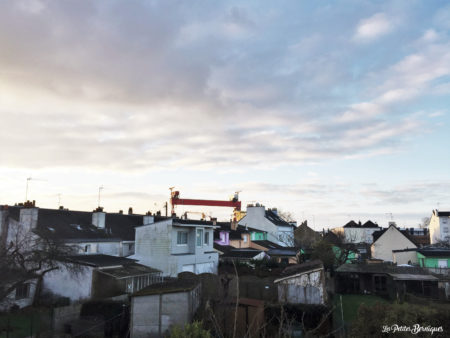 Le portique des chantiers navals de Saint-Nazaire