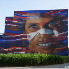 Fresque aborigène Matt Adnate Saint-Nazaire