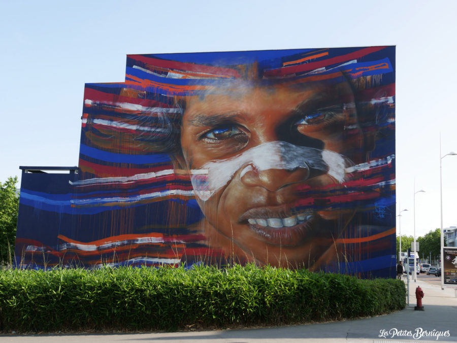 Fresque aborigène Matt Adnate Saint-Nazaire