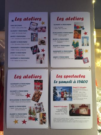 Le programme des ateliers