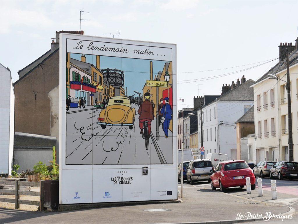 Fresque Tintin Les 7 boules de cristal